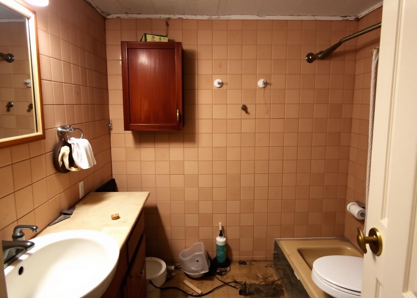 Sonoma County bathroom remodel — before