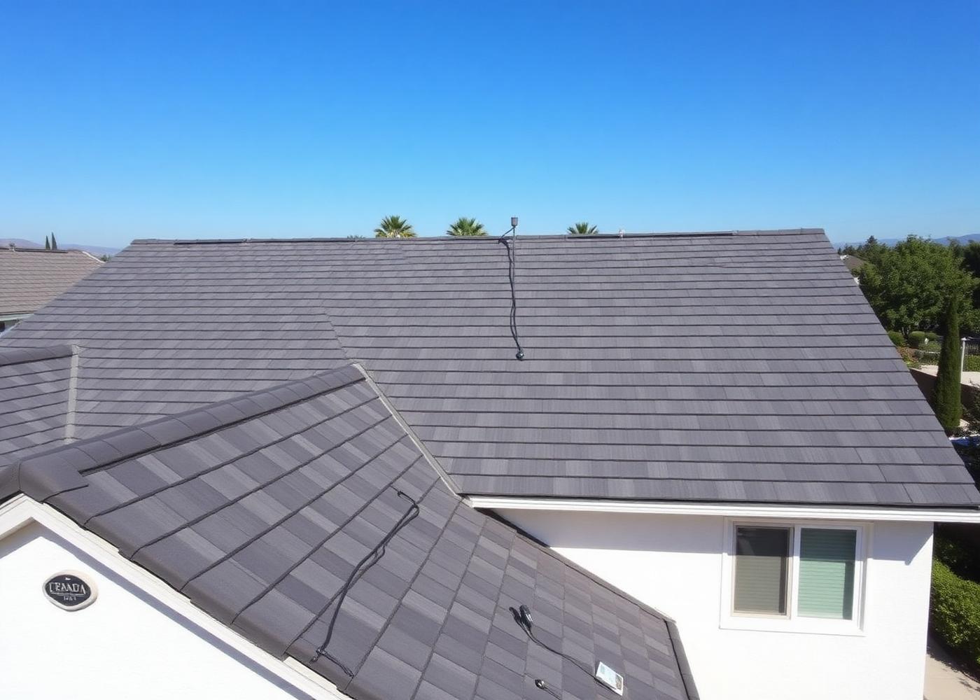 New composition shingle roof installation